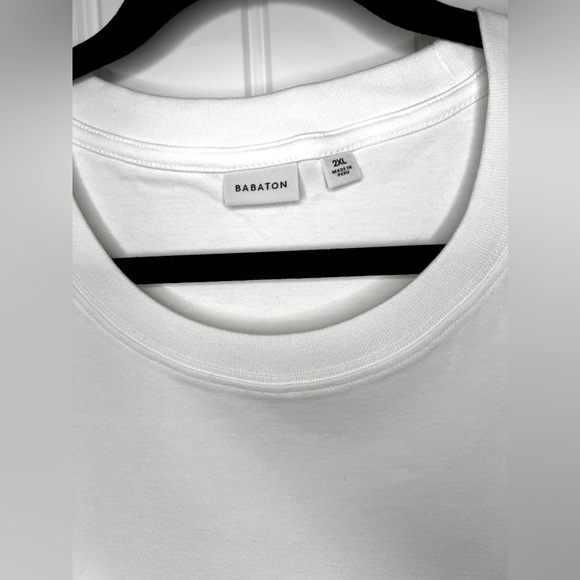 NWT Aritzia Babaton Pegasus Short Sleeve T-shirt 100% Cotton - White - Picture 4 of 9